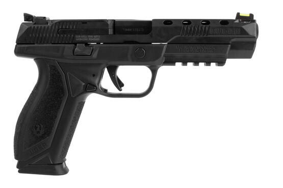 Ruger American Competition 5" 9mm full size pistol with 17-round magazine and high-vis sights.